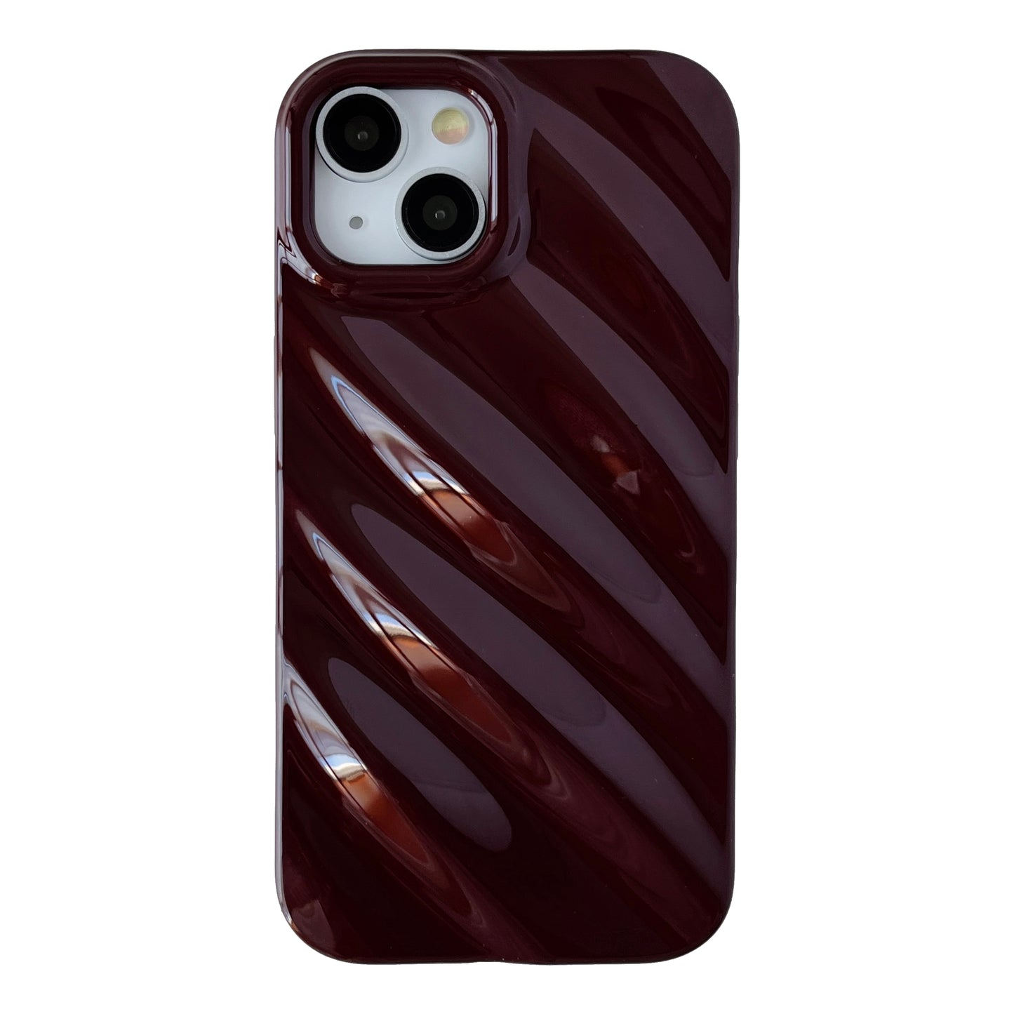 Cute Water Ripple Pattern Wave Shape Camera Lens Protection Soft Compatible with iPhone Case