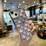 Luxury Glitter Mermaid Fish Scale Pattern Compatible with iPhone Case