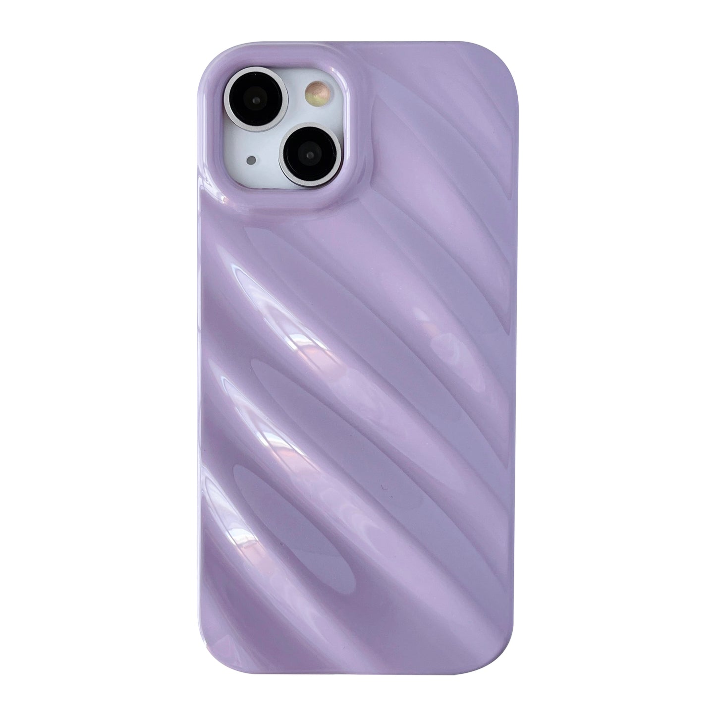 Cute Water Ripple Pattern Wave Shape Camera Lens Protection Soft Compatible with iPhone Case