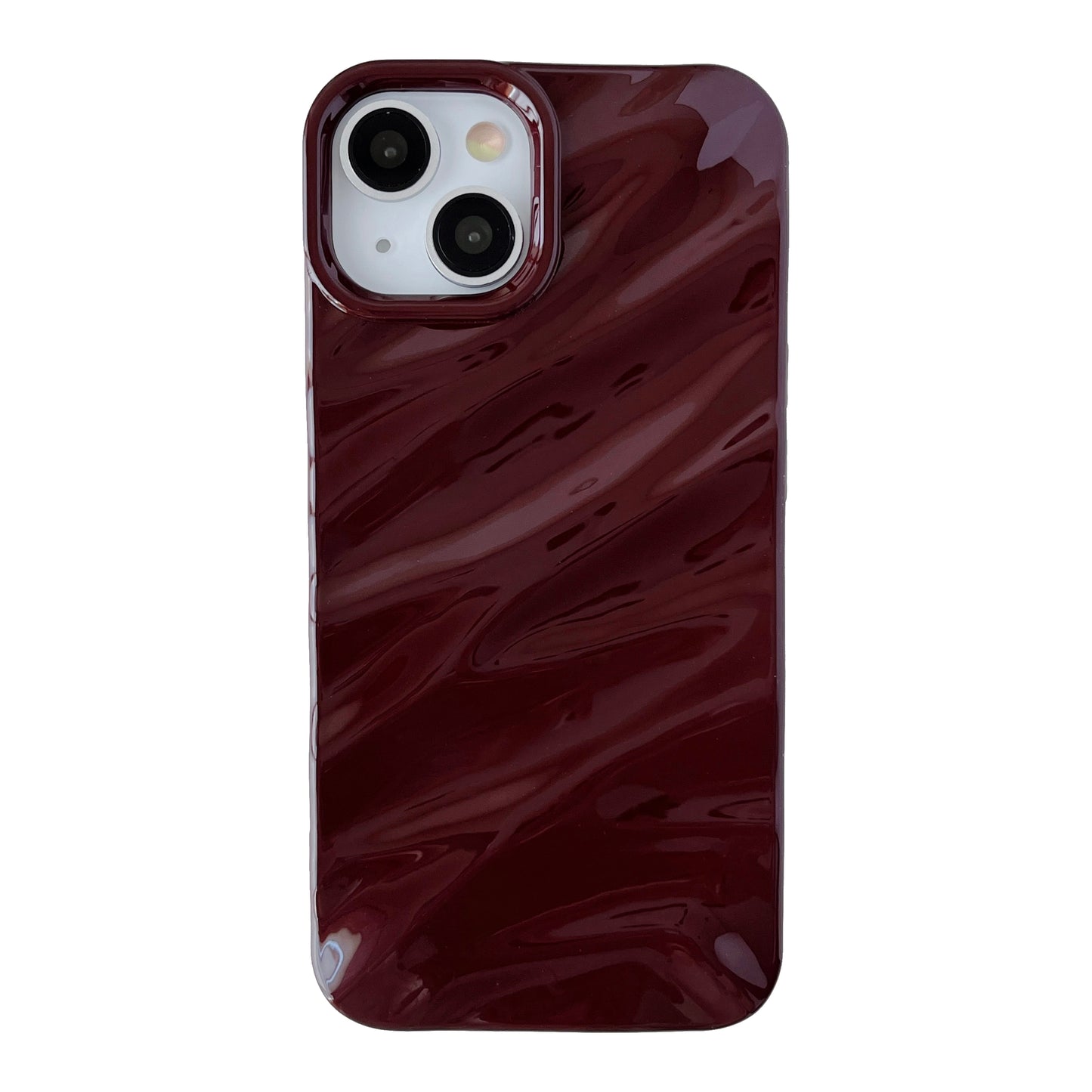 Water Ripple Pattern Curly Wave Shape Soft Compatible with iPhone Case