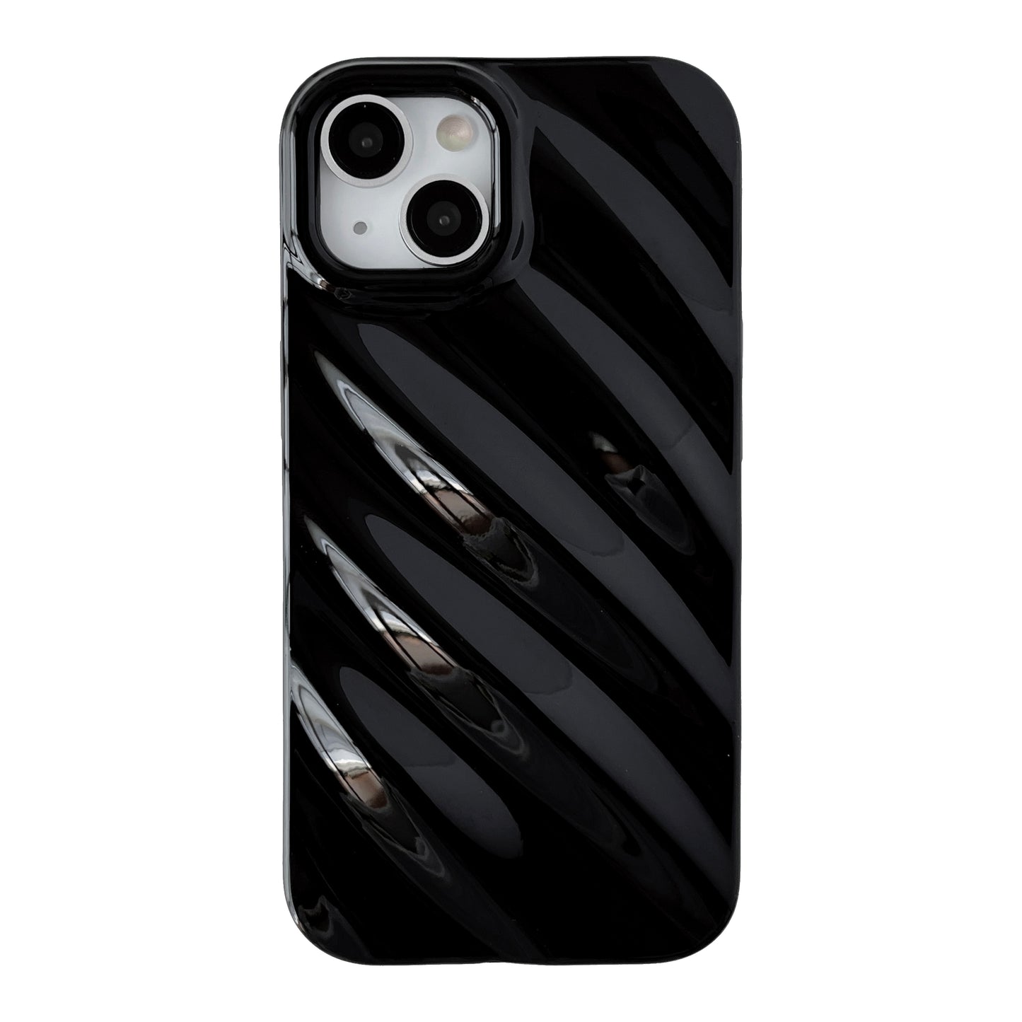Cute Water Ripple Pattern Wave Shape Camera Lens Protection Soft Compatible with iPhone Case