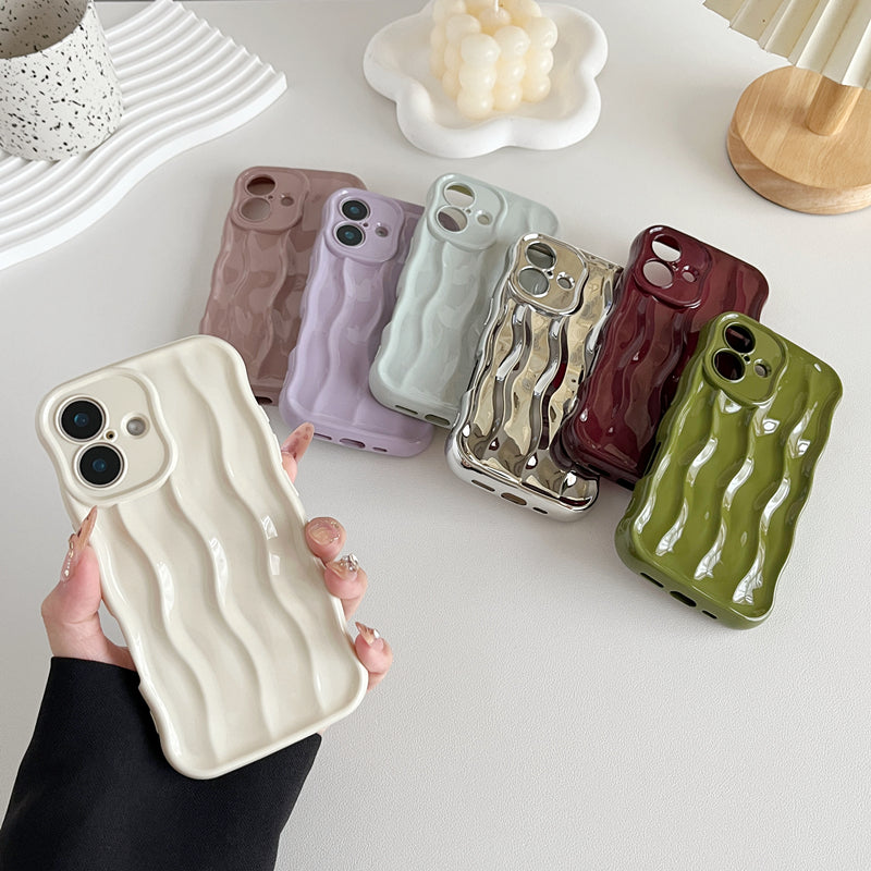 Water Ripple Pattern Curly Wave Frame Soft Compatible with iPhone Case – caseative Water Ripple Pattern Curly Wave Frame Soft Compatible with iPhone Case – caseative