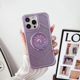 Fan Fold Stand Holder Heat Dissipation Mesh Compatible with iPhone Case