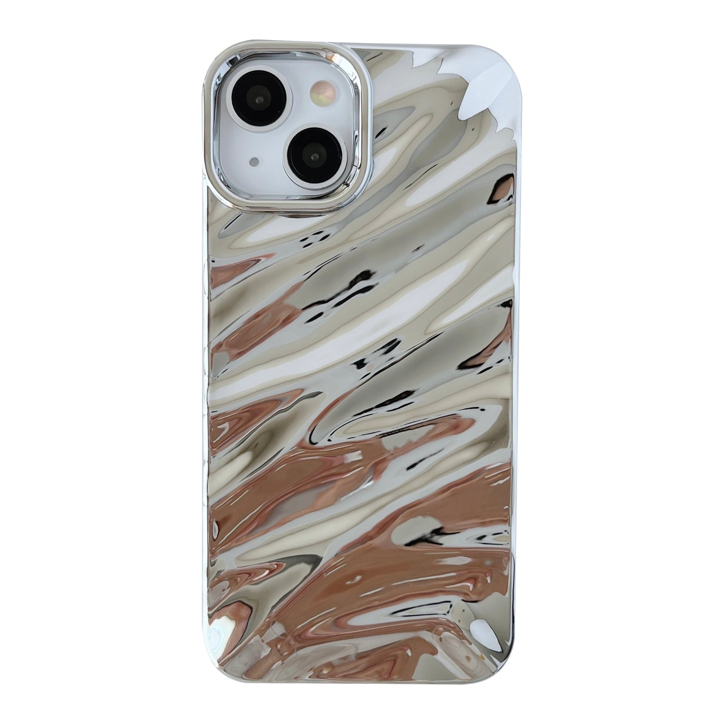 Water Ripple Pattern Curly Wave Shape Soft Compatible with iPhone Case