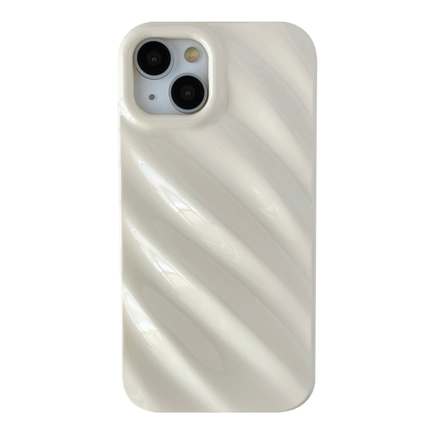 Cute Water Ripple Pattern Wave Shape Camera Lens Protection Soft Compatible with iPhone Case