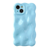 Water Ripple Wave Pattern Candy Color Compatible with iPhone Case