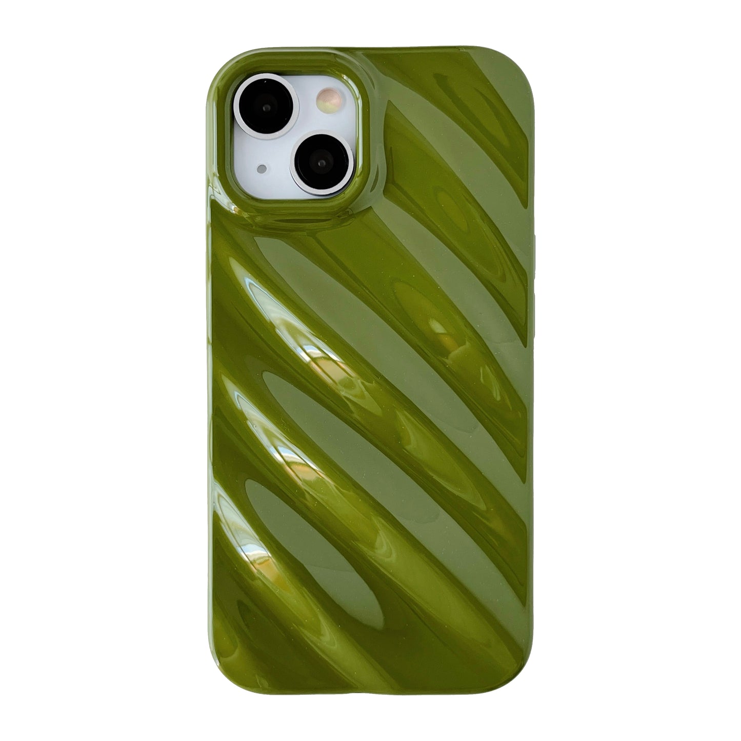 Cute Water Ripple Pattern Wave Shape Camera Lens Protection Soft Compatible with iPhone Case