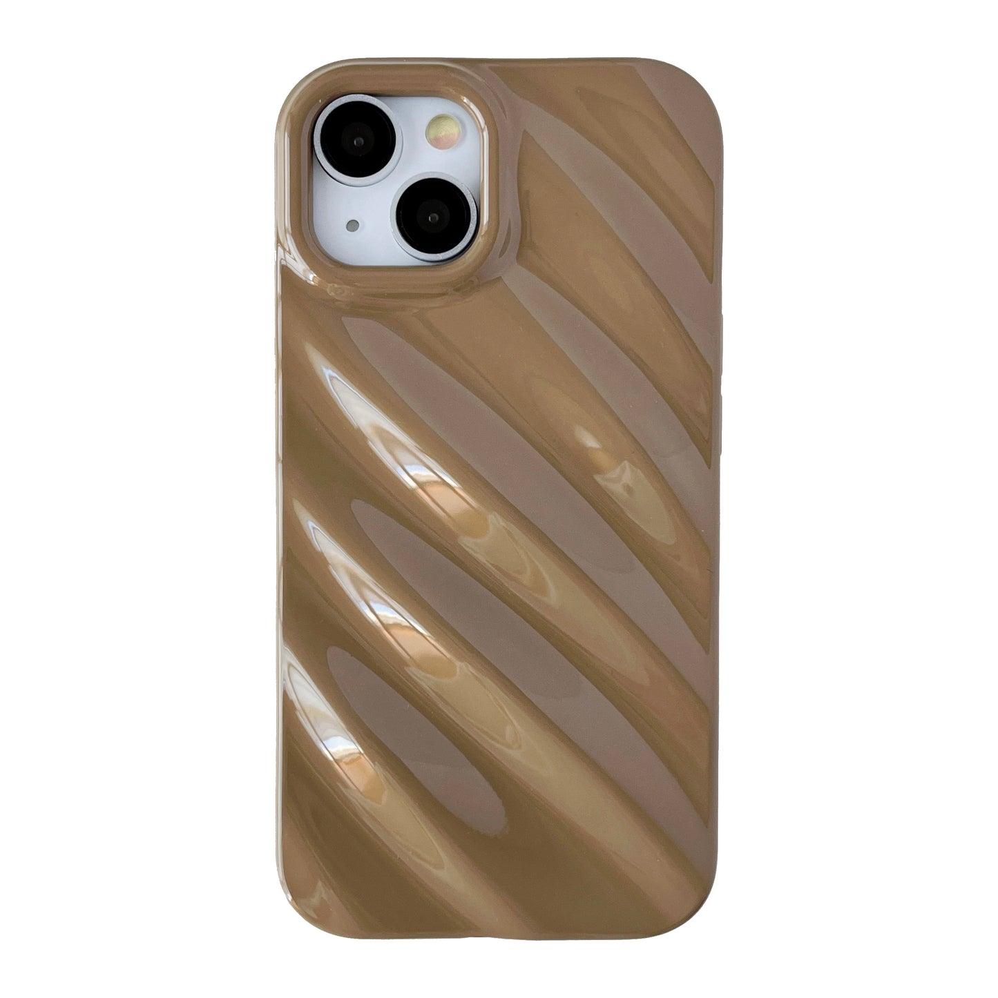 Cute Water Ripple Pattern Wave Shape Camera Lens Protection Soft Compatible with iPhone Case