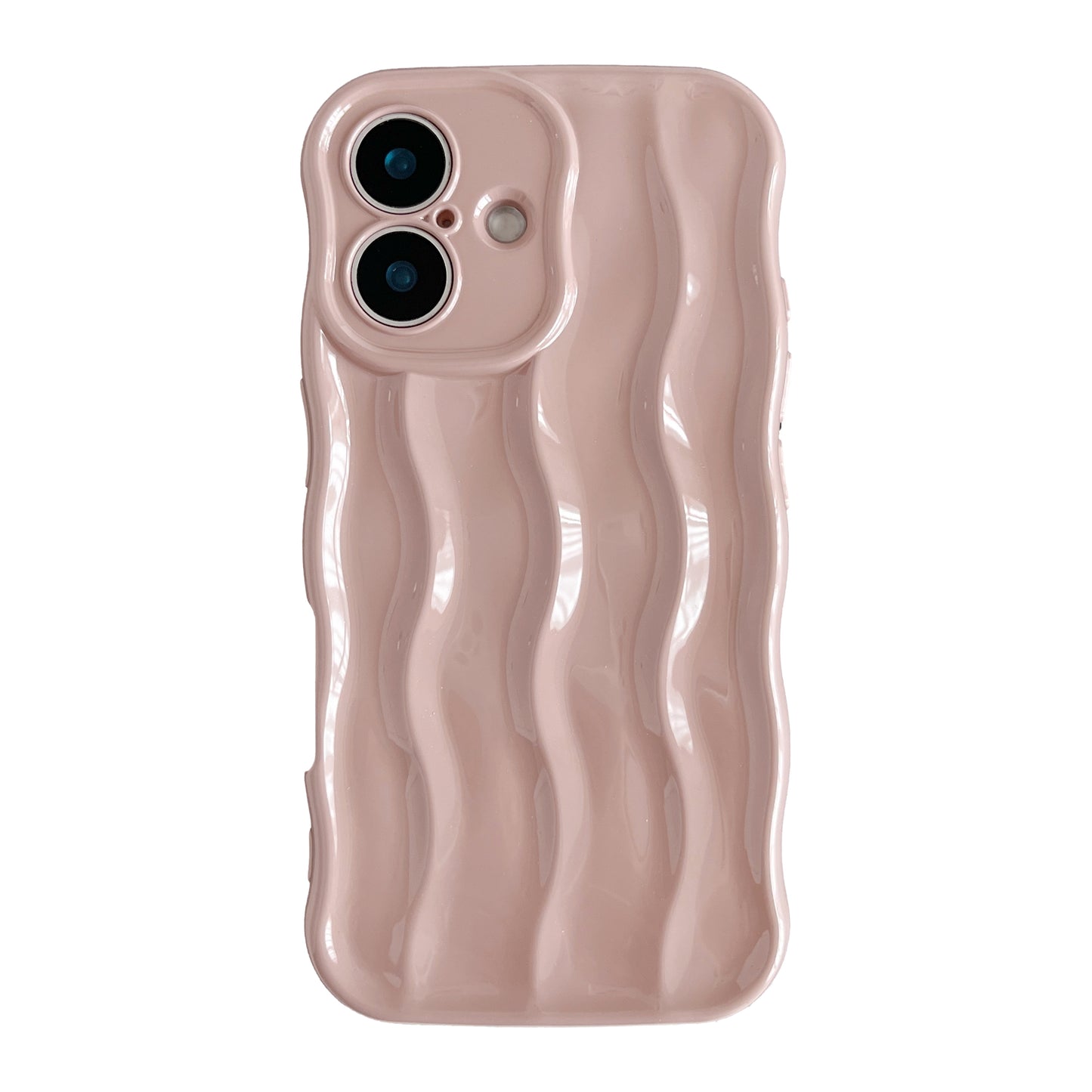 Water Ripple Pattern Curly Wave Frame Soft Compatible with iPhone Case