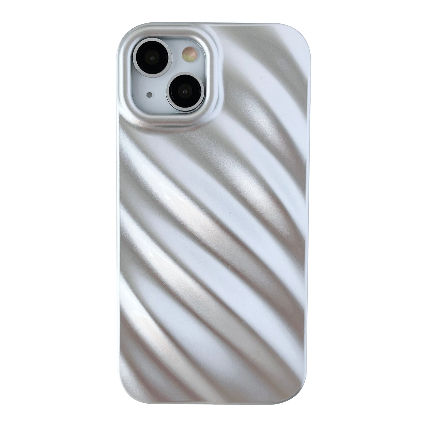 Cute Water Ripple Pattern Wave Shape Camera Lens Protection Soft Compatible with iPhone Case