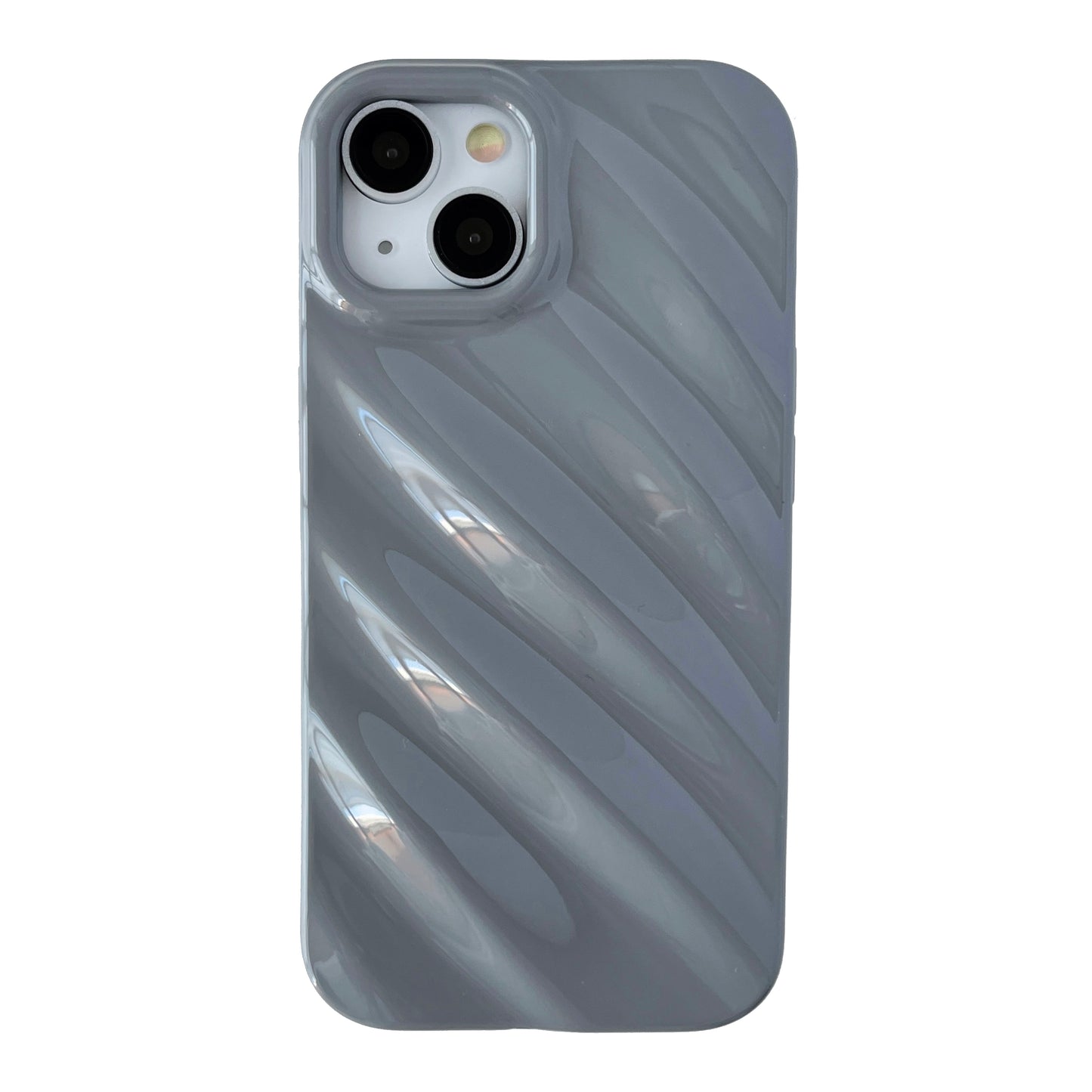 Cute Water Ripple Pattern Wave Shape Camera Lens Protection Soft Compatible with iPhone Case