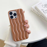 3D Water Ripple Wave Pattern Shockproof Compatible with iPhone Case