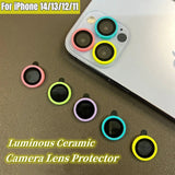 Luminous Ceramic Camera Lens Protective Glass Compatible with iPhone Camera Protectors