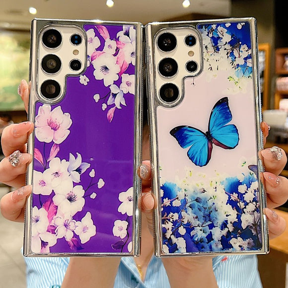 Flower Floral Butterfly Compatible with Samsung Case