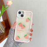 Cute Strawberry Orange Compatible with iPhone Case