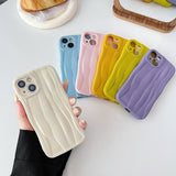Candy Color Water Ripple Wave Pattern Compatible with iPhone Case