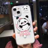 Cute Cartoon Panda for Magsafe Magnetic Wireless Charging Compatible with iPhone Case
