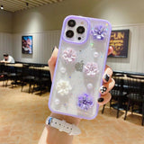 3D Flower Floral Compatible with iPhone Case