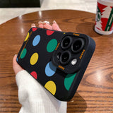 Cute Colorful Dot Compatible with iPhone Case