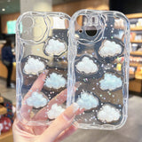 Cute 3D Cloud Compatible with iPhone Case