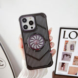 Fan Fold Stand Holder Heat Dissipation Mesh Compatible with iPhone Case