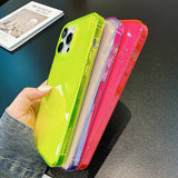 Fluorescent Color Laser Aurora Compatible with iPhone Case