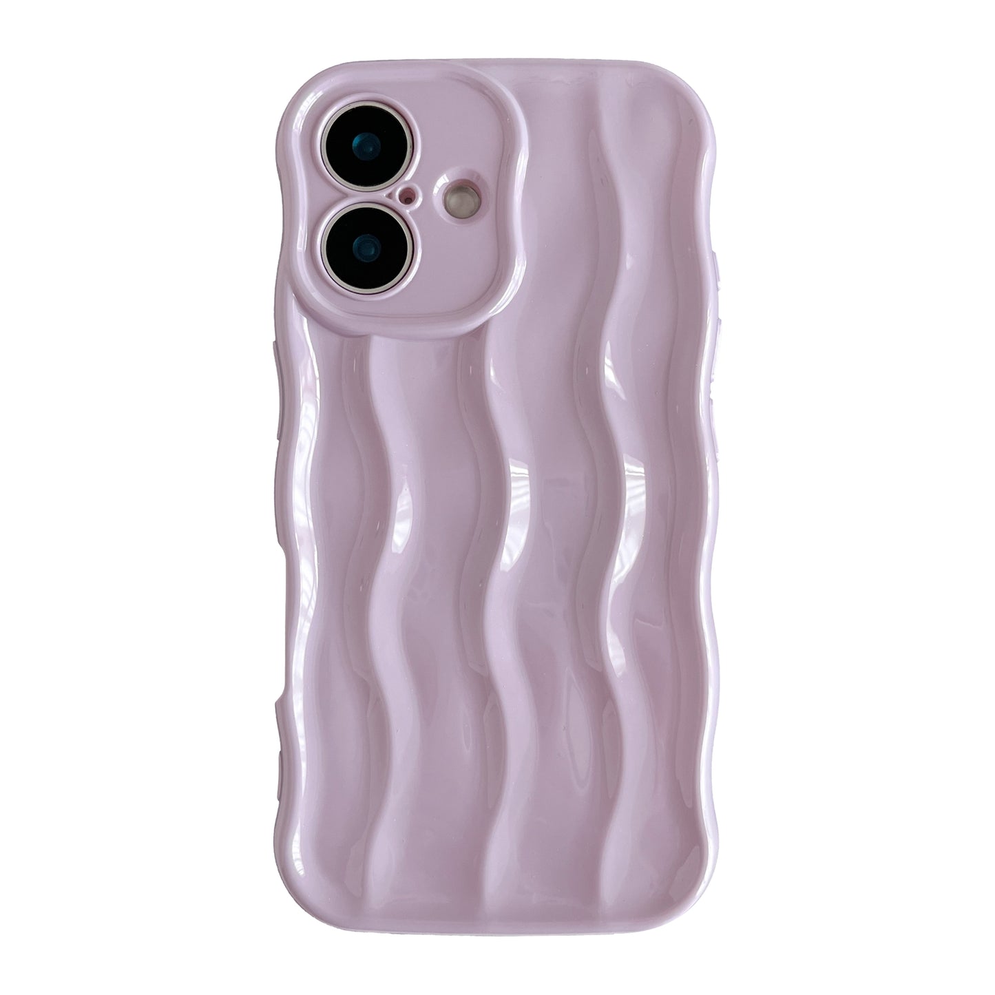 Water Ripple Pattern Curly Wave Frame Soft Compatible with iPhone Case