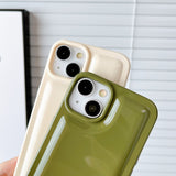 Solid Color Padded Compatible with iPhone Case