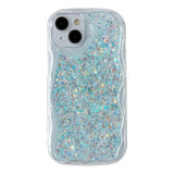Wave Frame Glitter Foil Compatible with iPhone Case