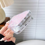 Wave Frame Glitter Foil Compatible with iPhone Case
