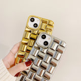 Metal Weave Pattern Compatible with iPhone Case