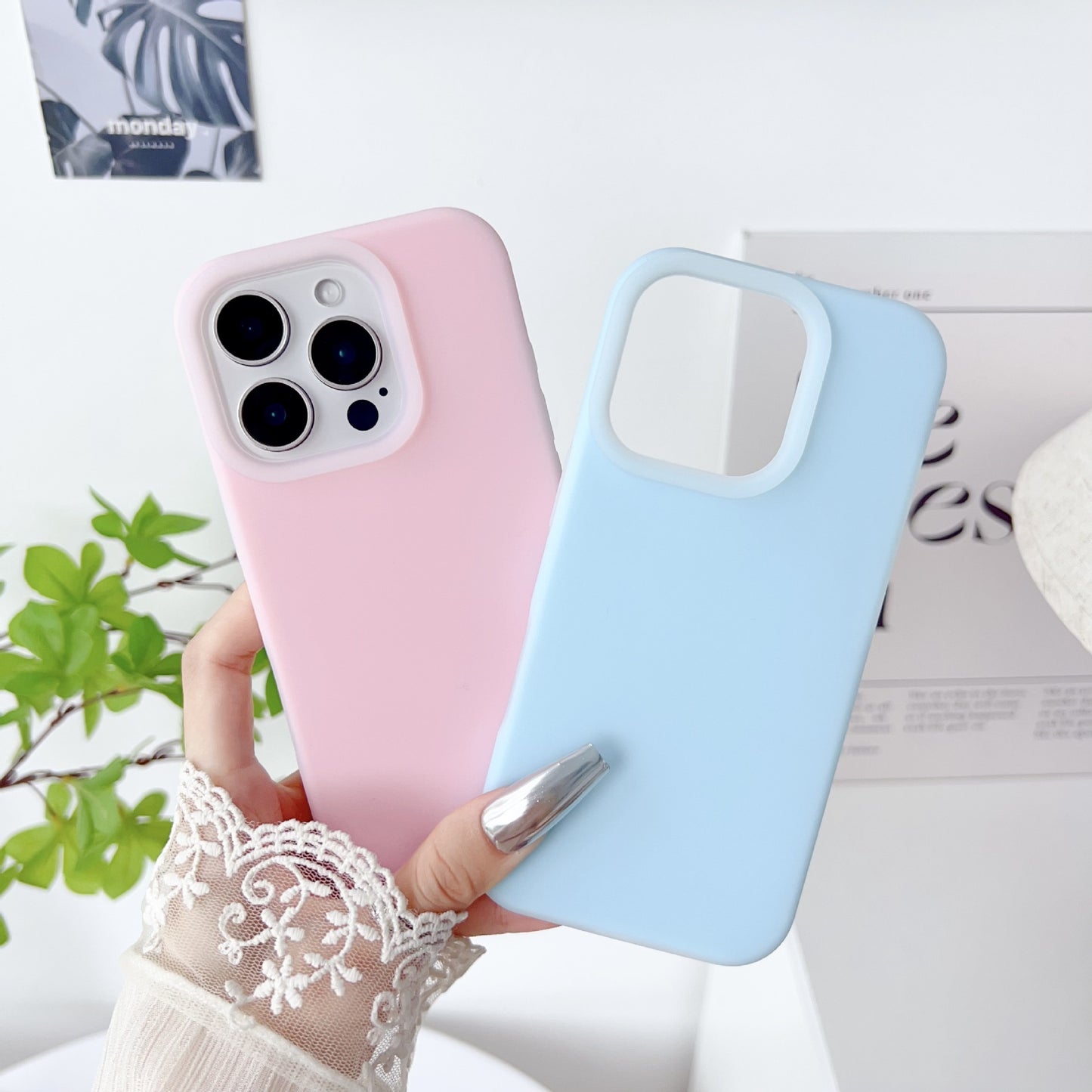 Candy Color Liquid Silicone Soft Compatible with iPhone Case