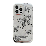 Stars Butterfly Clear Holder Stand Compatible with iPhone Case