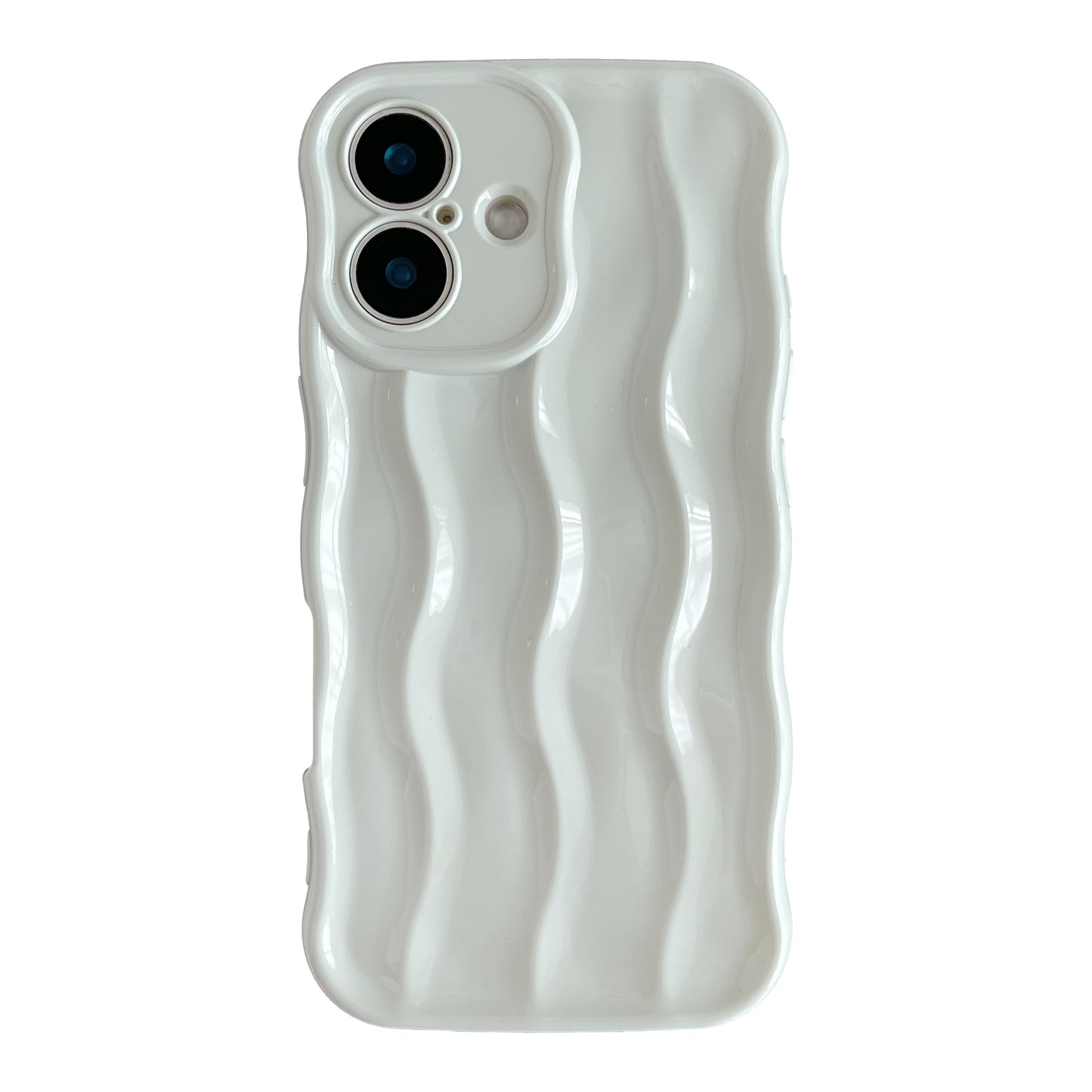 Water Ripple Pattern Curly Wave Frame Soft Compatible with iPhone Case