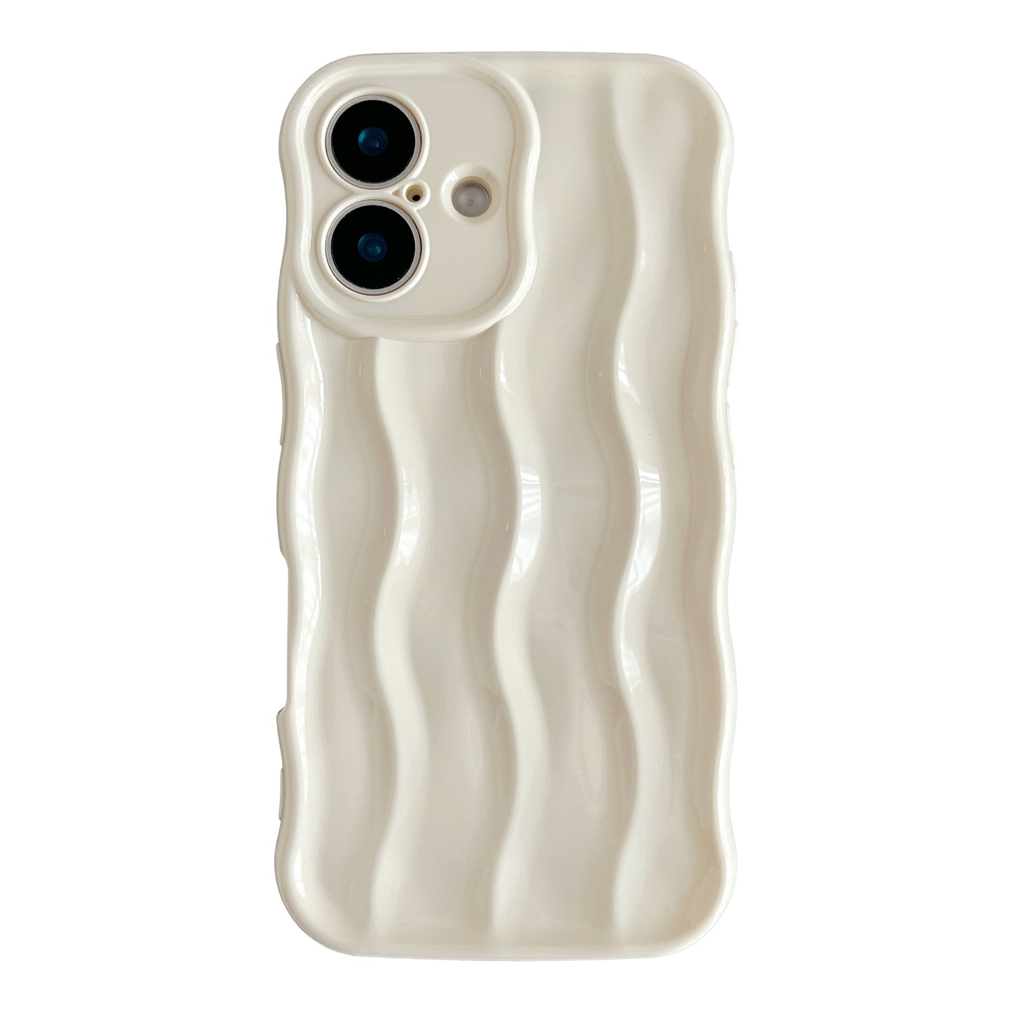 Water Ripple Pattern Curly Wave Frame Soft Compatible with iPhone Case