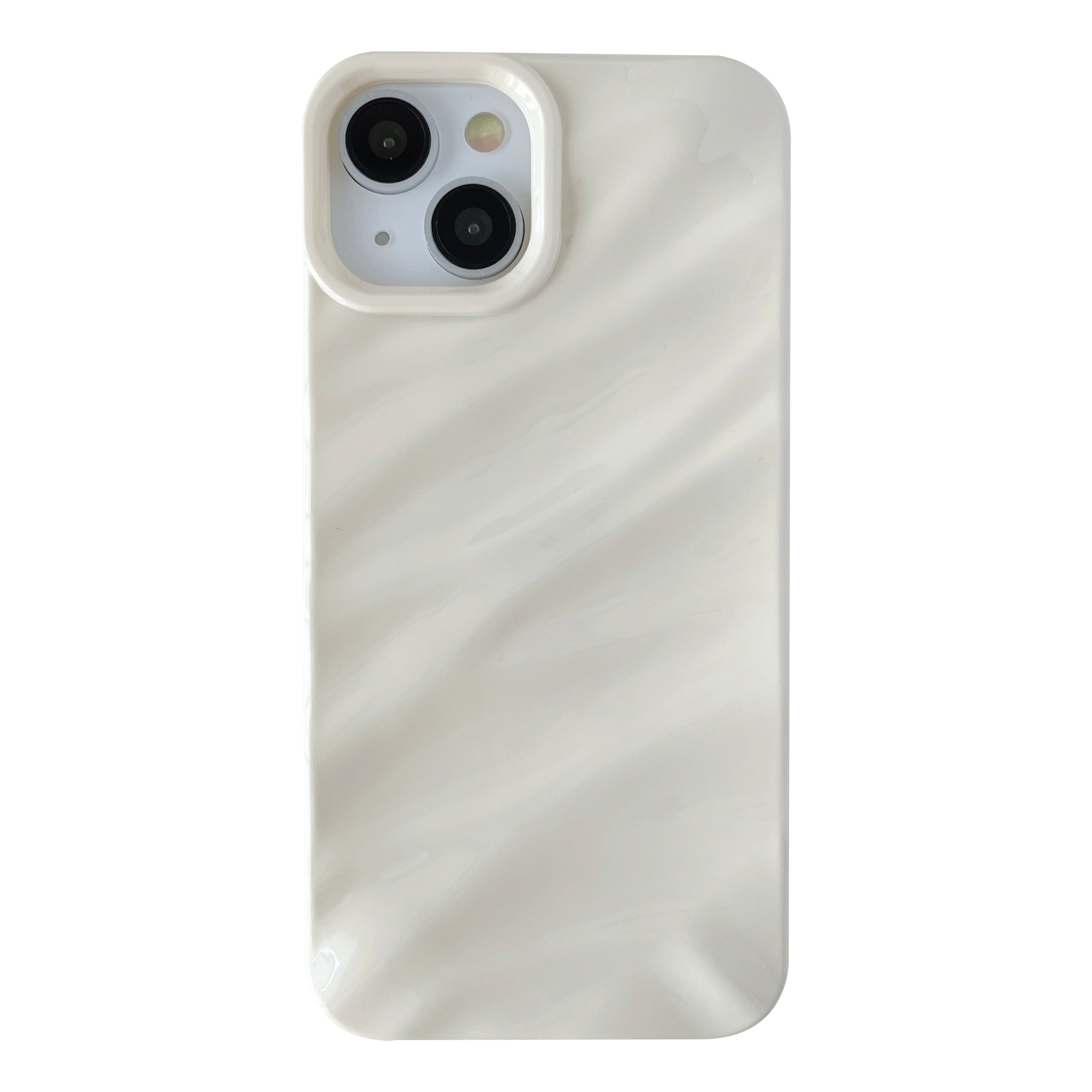 Caseative Custodia IPhone Effetto Onda D'Acqua Morbida – Compatibile Con IPhone 12/13/14/15, Nero