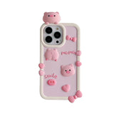 3D Cute Pig Compatible with iPhone Case