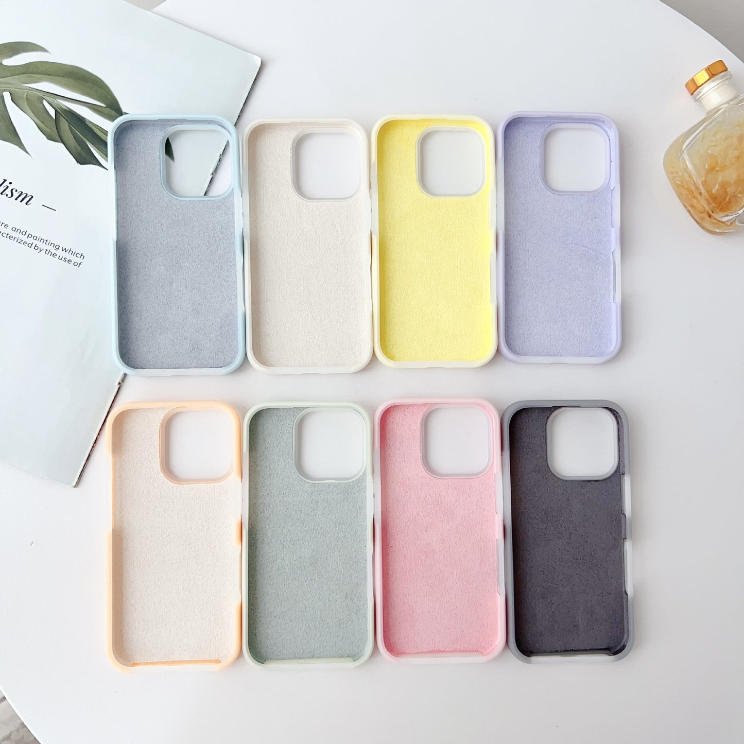 Candy Color Liquid Silicone Soft Compatible with iPhone Case