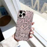 Laser Snake Skin Pattern Compatible with iPhone Case