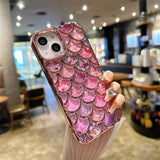 Luxury Glitter Mermaid Fish Scale Pattern Compatible with iPhone Case