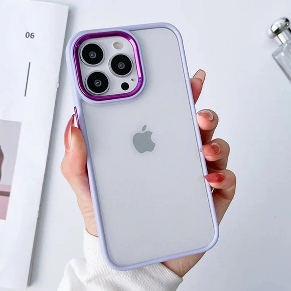 Metal Camera Clear Compatible with iPhone Case