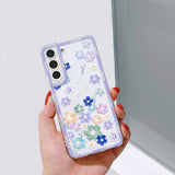 Flower Floral Transparent Compatible with Samsung Case