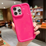 Candy Color Shockproof Silicone Bumper Compatible with iPhone Case