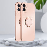 Matte Plating Stand Ring Compatible with iPhone Case