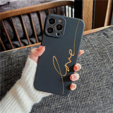 Love Letters Shockproof Soft Silicone Compatible with iPhone Case