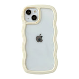 Cute Curly Wave Frame Shape Shockproof Soft Compatible with iPhone Case