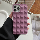 Plating Chocolate Curved Block Matte Soft Shockproof Compatible with iPhone Case