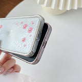 Glitter Bling Sparkling Diamond Flower Floral Compatible with iPhone Case