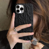 Cute Folds Shockproof Compatible with iPhone Case