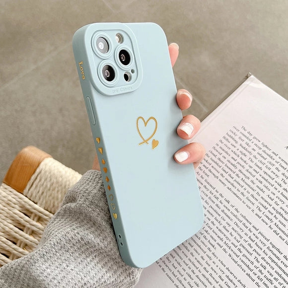 Love Heart Shockproof Compatible with iPhone Case